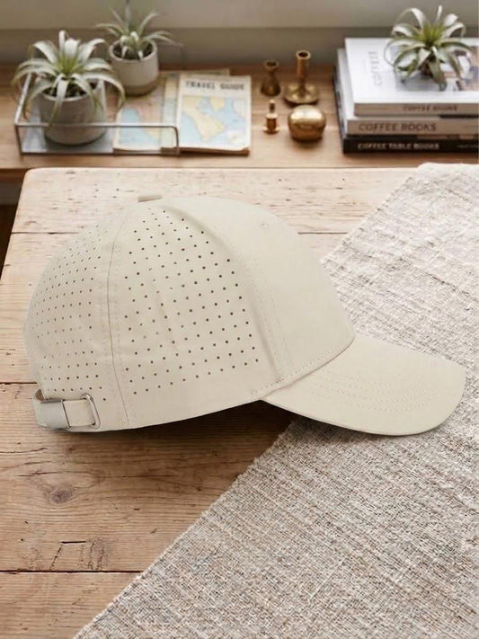 Airflow 6-panel Strapback Cap — light khaki