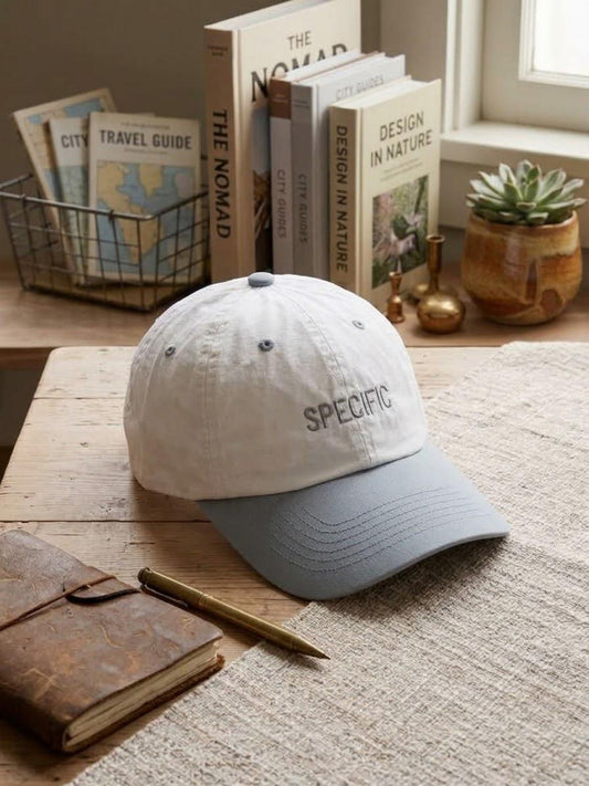 Two-Tone Dad Cap — White & Sky Blue