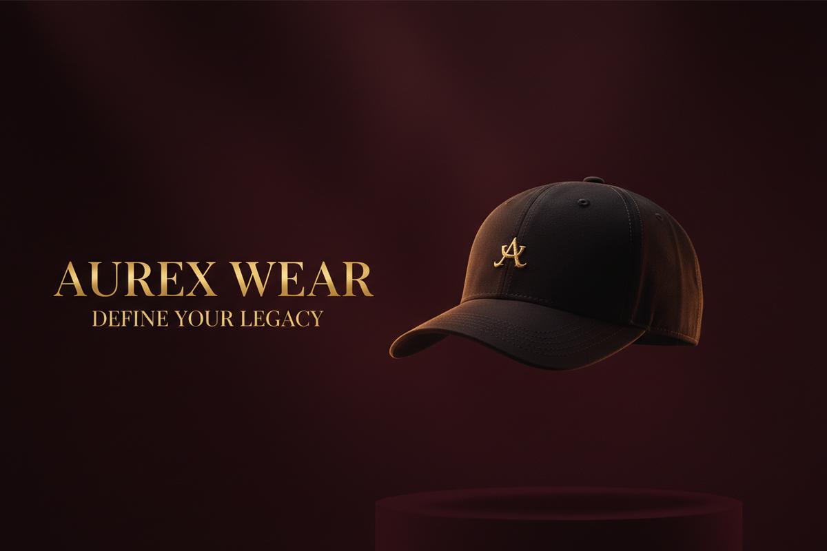 Aurex Wear Burgundy Gold Banner